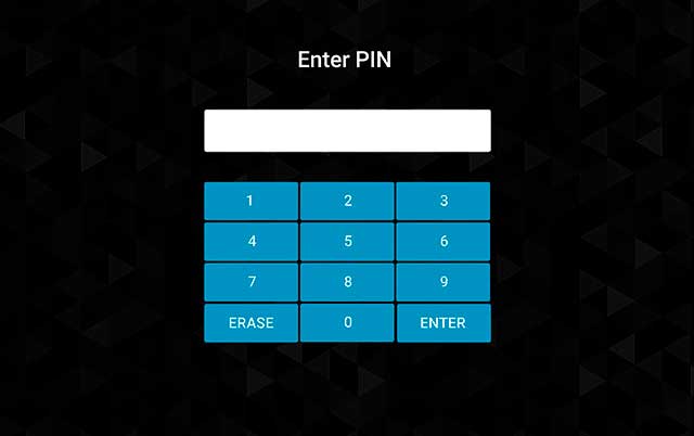 Waiver Settings pin code